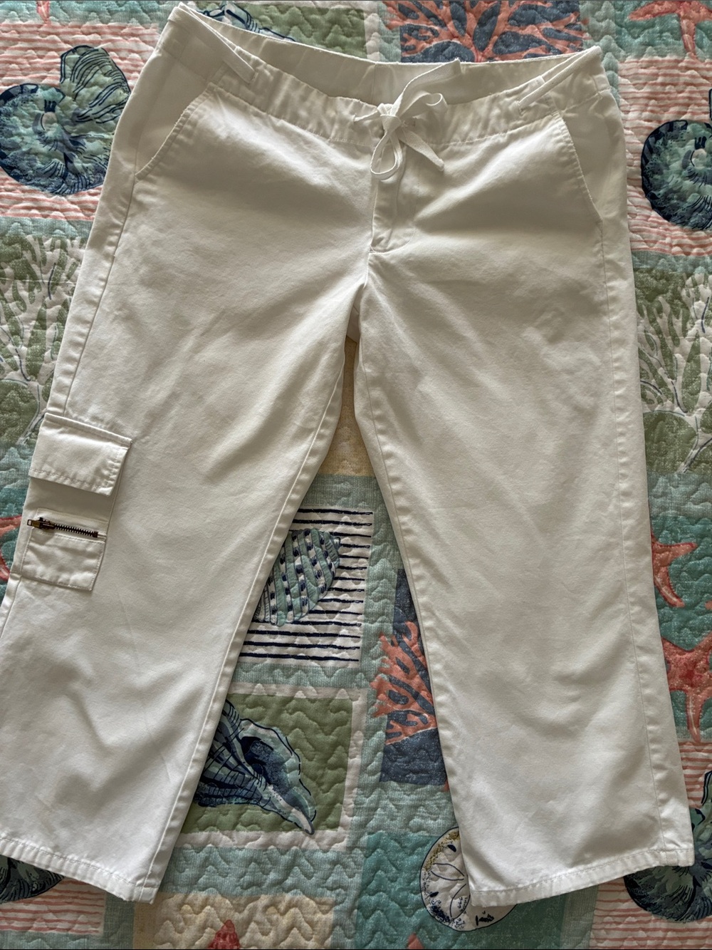 Vtg Blue Asphalt White Denim Shorts Size 3 Cotton Made in Hong Kong Y2K 90s